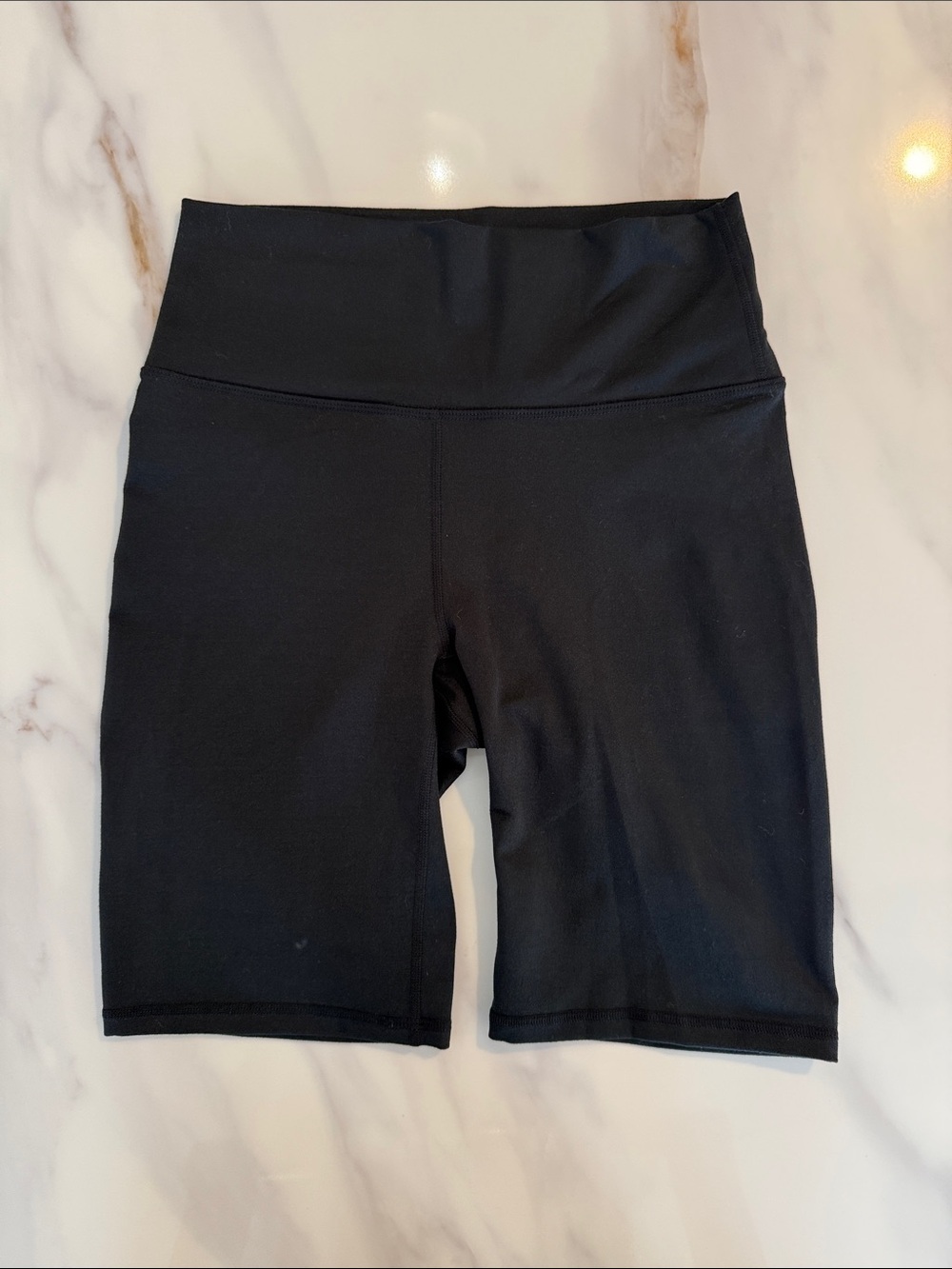 Fabletics Powerhold 9 inch High-Rise Bike Shorts Small Black